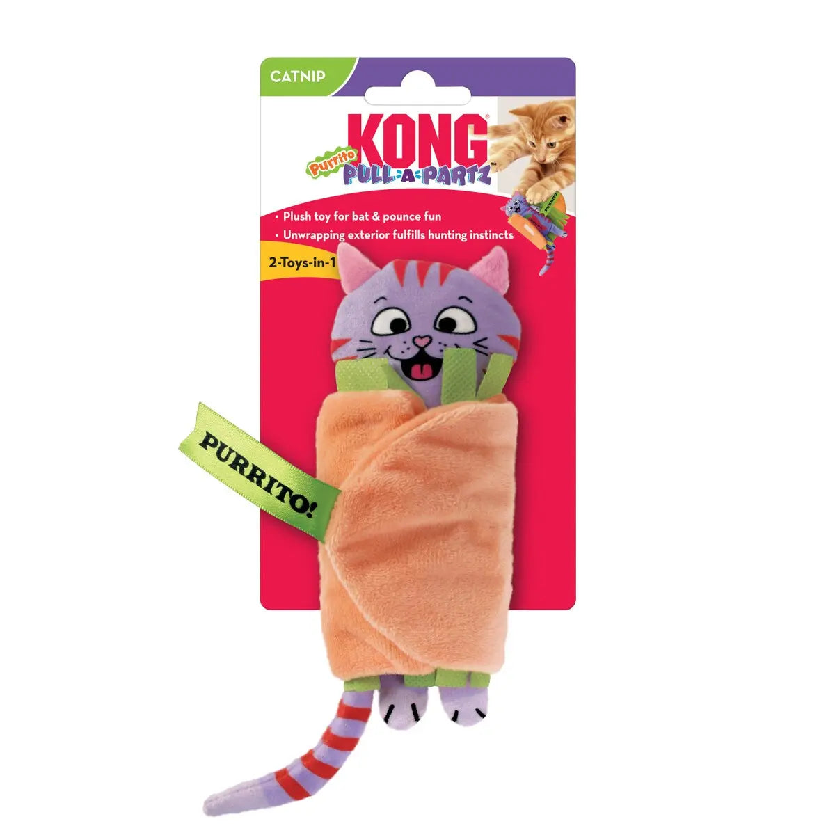 KONG Pull-A-Partz™ Purrito Cat Toy Kong