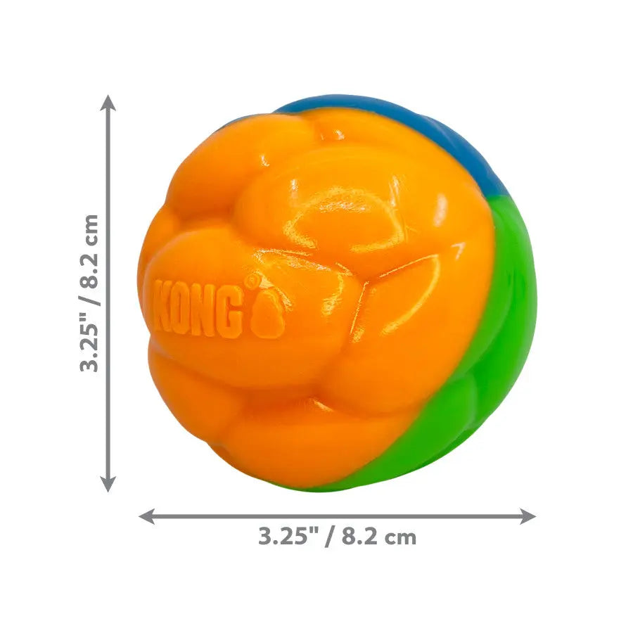 KONG Twistz High-Viz Ball Dog Toy Assorted Kong