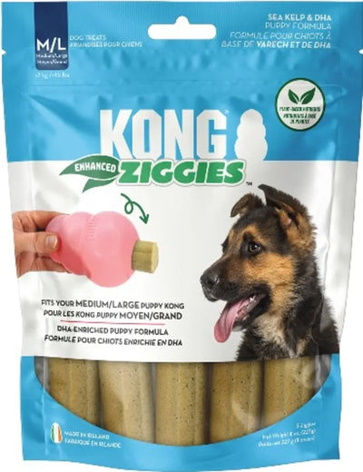 KONG Ziggies Enhanced Plant-Based Puppy Treats Kong