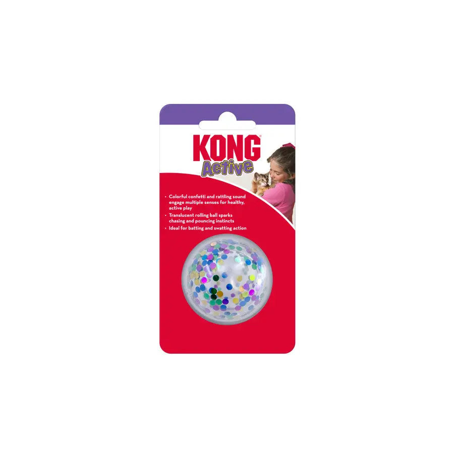 Kong Cat Active Confetti Ball Cat Toy Kong