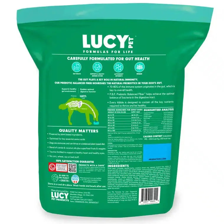 Lucy Pet Products Vegetarian Formula Dry Dog Food Lucy