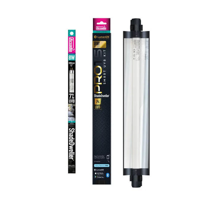 LumenIZE Pro T5 UVB Kit, ShadeDweller 7% UV-B, 8 Watt Arcadia