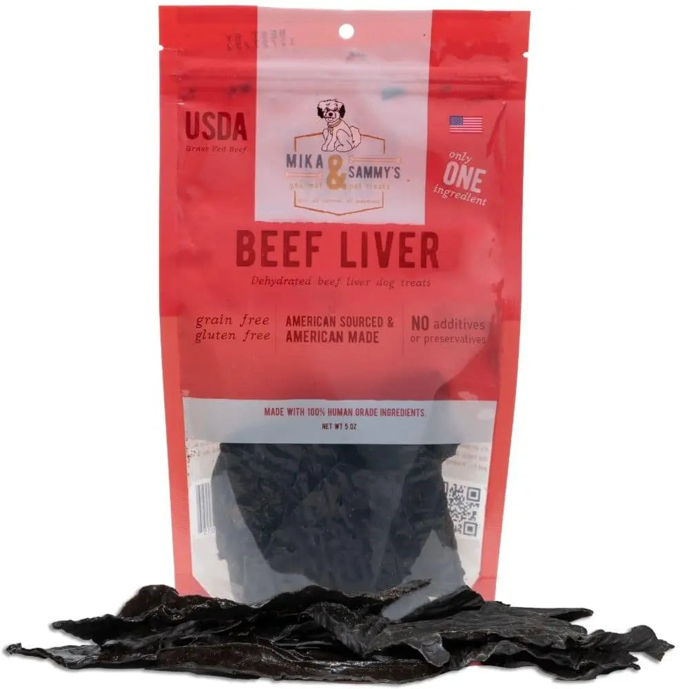 Mika & Sammys Beef Liver Dehydrated Dog Treats 5oz Mika & Sammys