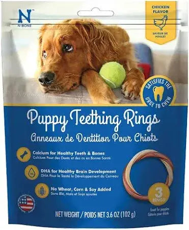 N-Bone® Puppy Teething Rings Chicken Treats 3 Count N-Bone®