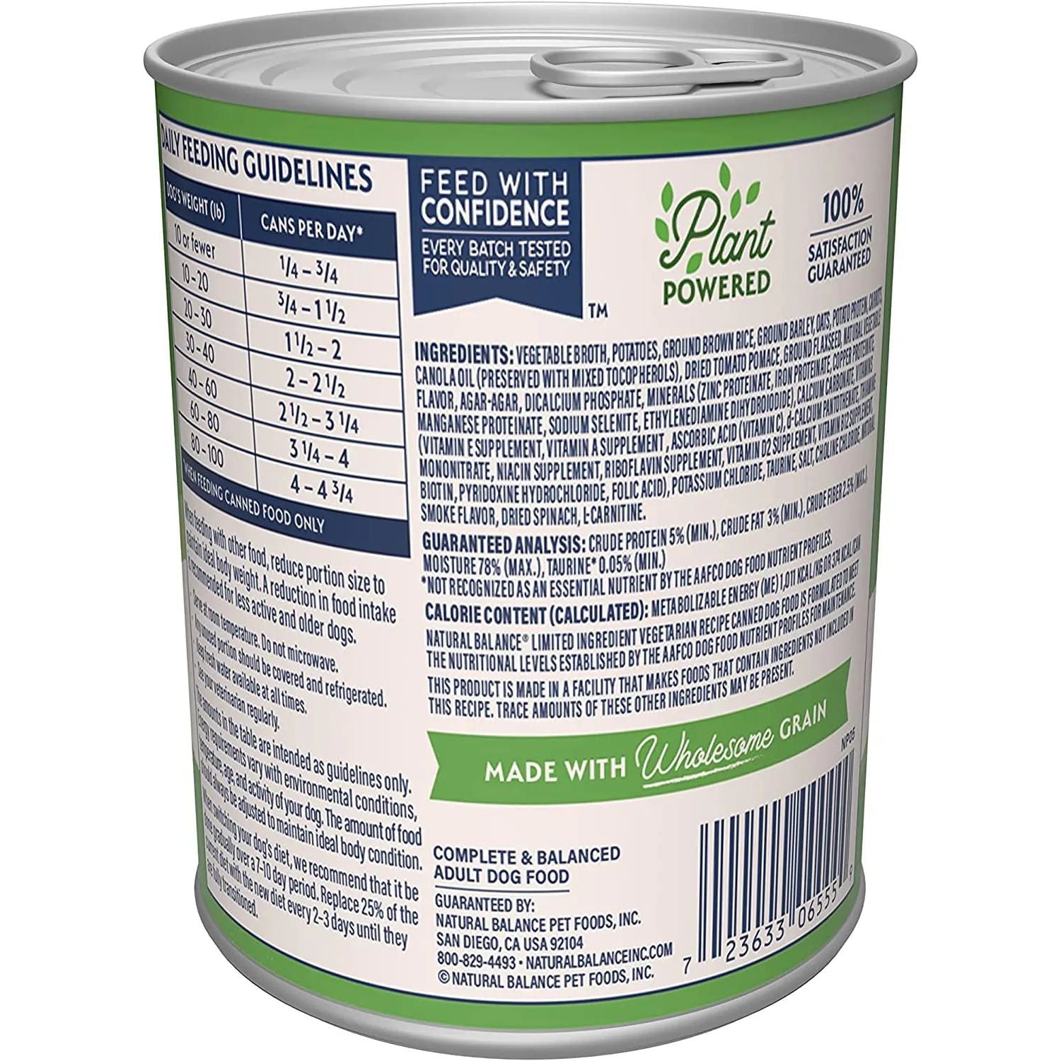 Natural Balance Pet Foods L.I.D Plant Powered Vegetarian Wet Dog Food 12ea/13 oz Natural Balance