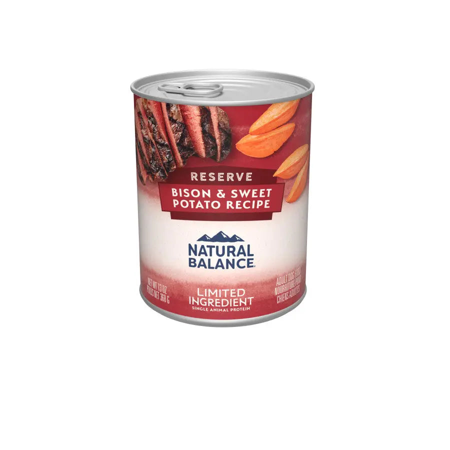 Natural Balance Pet Foods L.I.D. Buffalo & Sweet Potatoes Wet Dog Food 12ea/13 oz Natural Balance