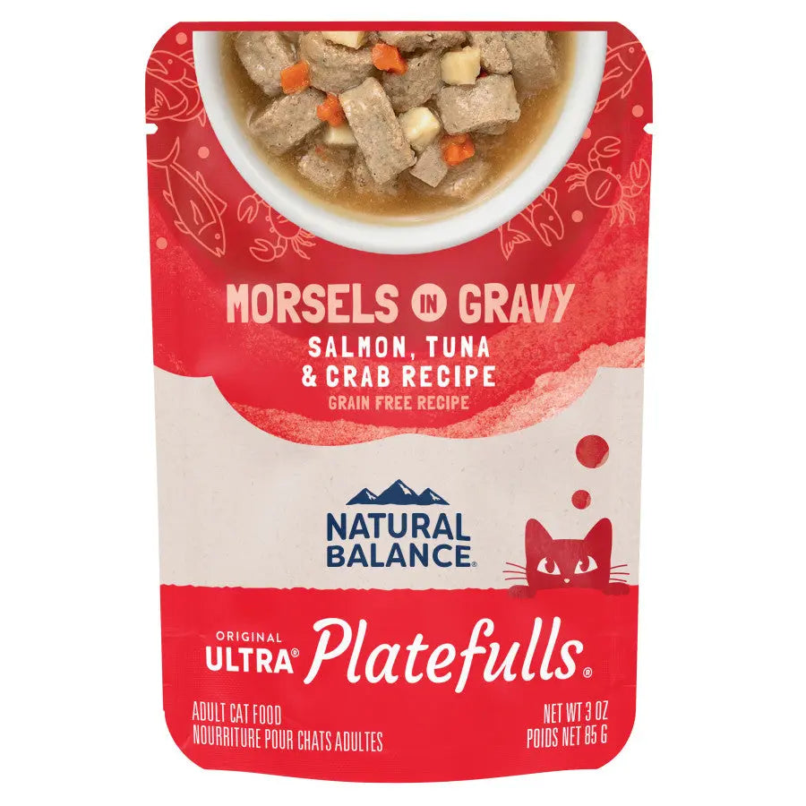 Natural Balance Pet Foods Platefulls Salmon, Tuna & Crab Formula in Gravy Cat Wet Food Natural Balance CPD