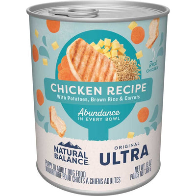 Natural Balance Pet Foods Ultra Premium Chicken Wet Dog Food 12ea/13 oz Natural Balance