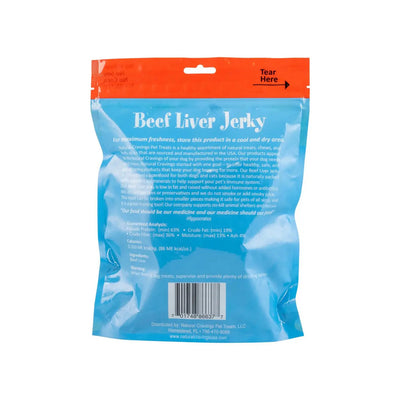 Natural Cravings Beef Liver Jerky for Dogs 12 oz Barking Buddha