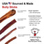 Natural Cravings USA Beef Bully Steer Stix Dog Chew Treat 12 oz Barking Buddha