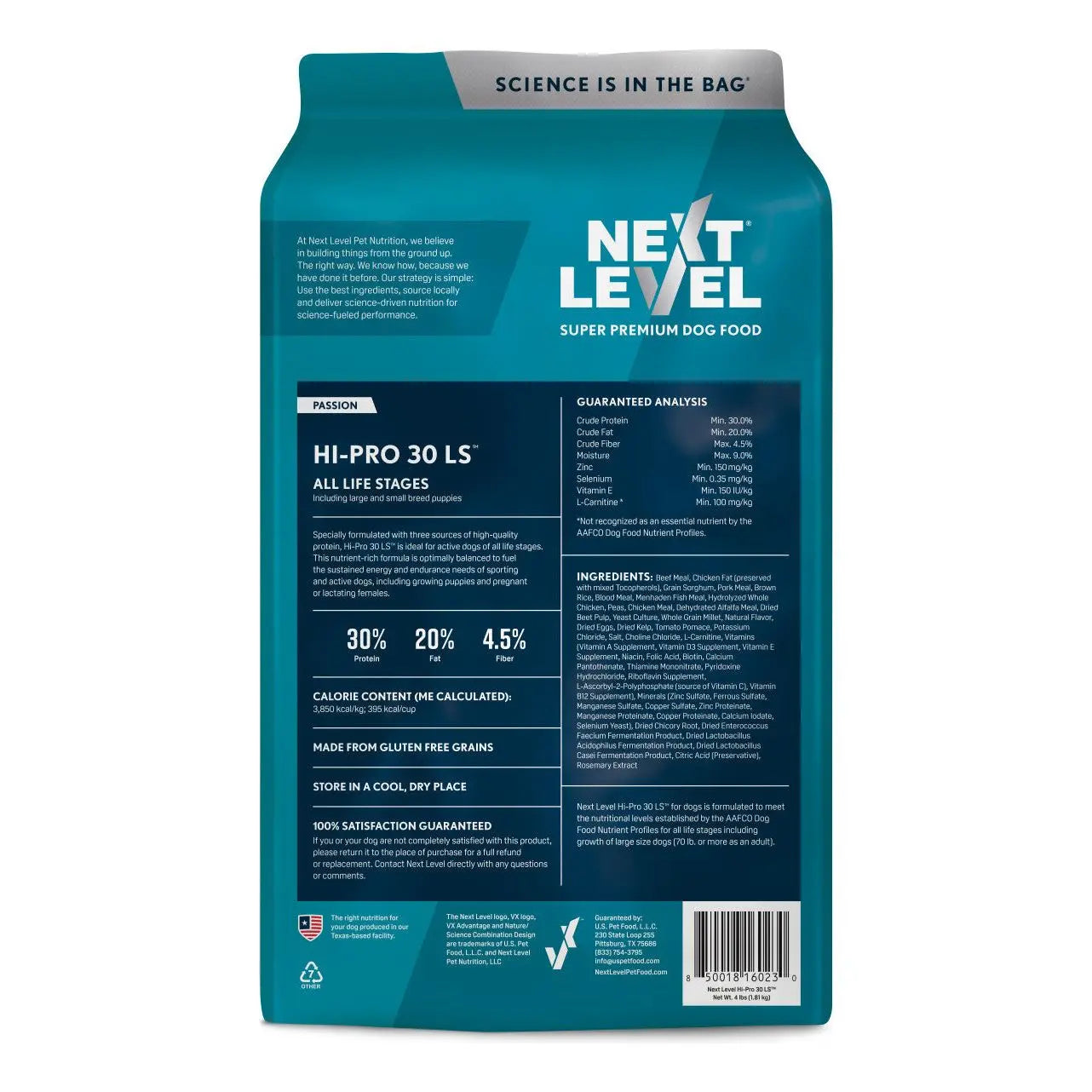 Next Level Hi-Pro 30 LS All Life Stages Dry Dog Food Next Level