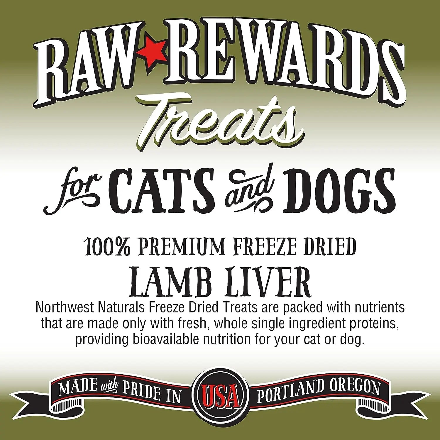 Northwest Naturals Lamb Liver  Freeze-Dried Treats for Dogs and Cats 3oz Northwest Naturals