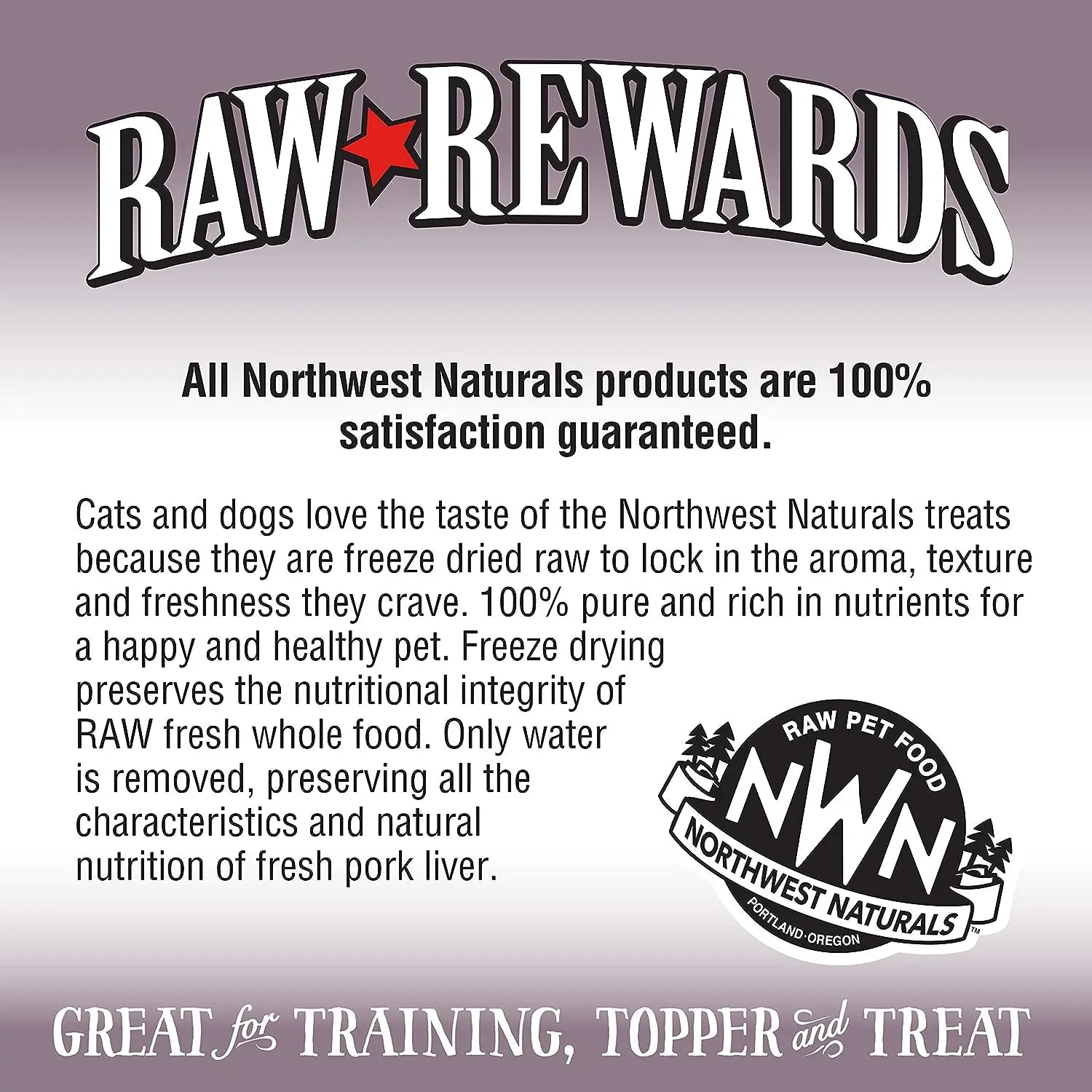 Northwest Naturals Pork Liver Freeze-Dried Treats for Dogs and Cats Northwest Naturals