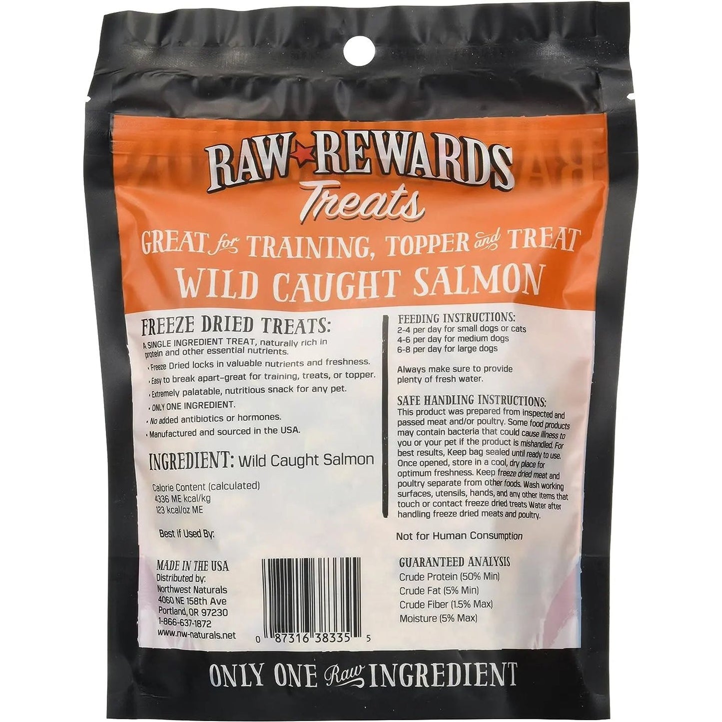 Northwest Naturals Salmon Freeze-Dried Treats for Dogs and Cats 2.5oz Northwest Naturals