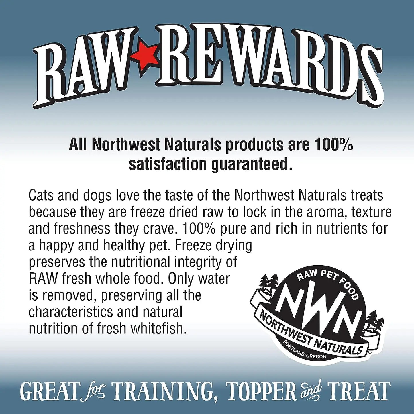 Northwest Naturals Whitefish Freeze-Dried Treats for Dogs and Cats Northwest Naturals