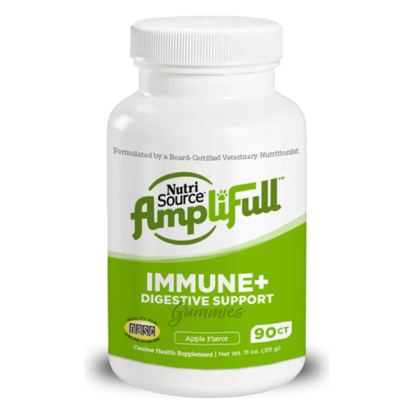 NutriSource AmpliFull Immune & Digestive Support Gummies Dog Supplement 90 ct NutriSource