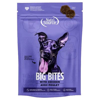 NutriSource Big Bites Chicken Dog Treats 14 oz NutriSource