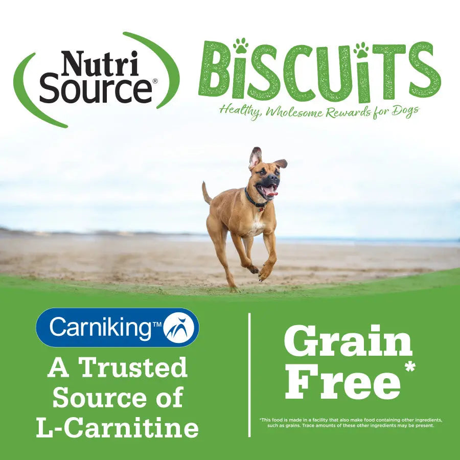 NutriSource Grain Free Biscuits Dog Treats 14 oz NutriSource