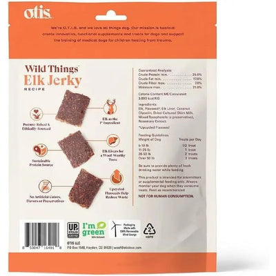 OTIS Wild Things Grass-Fed Elk Jerky Dog Treats OTIS