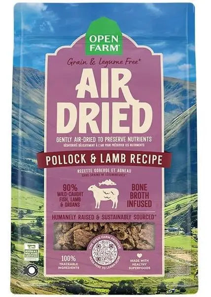 Open Farm Air Dried Pollock & Lamb Dog Food Open Farm