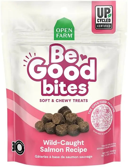 Open Farm Be Good Bites Wild Caught Salmon Soft & Chewy Dog Treats 6 oz Open Farm