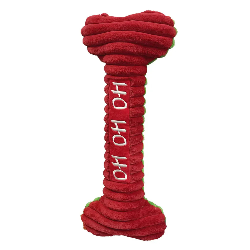 PetLou Christmas HO HO HO Bone Holiday Dog Toys 28" Petlou