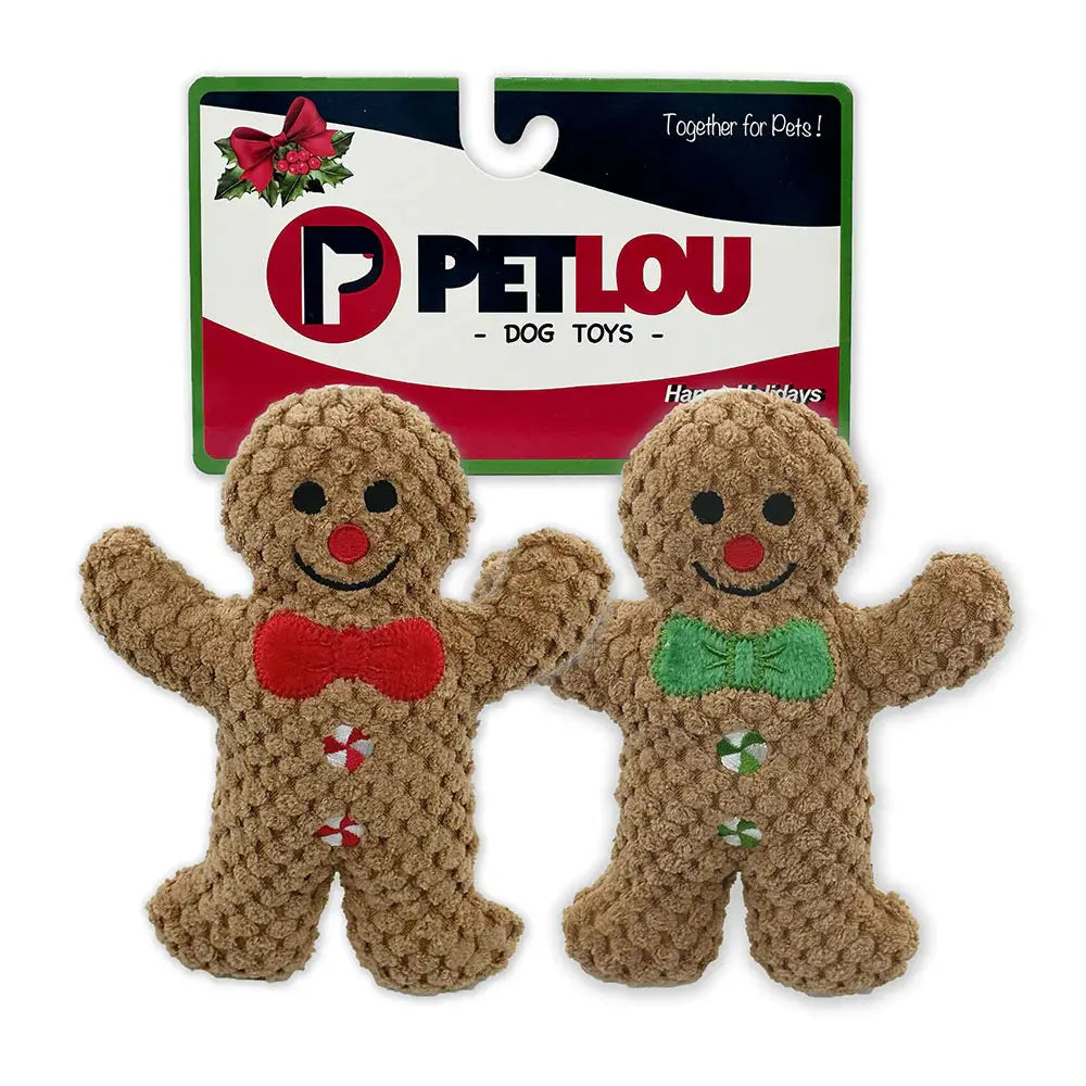 PetLou Christmas Twin Pack Holiday Dog Toys 6" Petlou