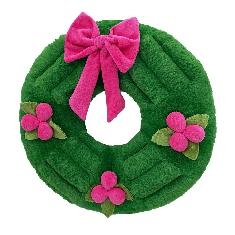 PetLou Christmas Wreath Holiday Dog Toys 15" Petlou