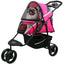 Petique Revolutionary Pet Stroller for Dogs and Cats Supernova Pink Petique