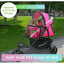 Petique Revolutionary Pet Stroller for Dogs and Cats Supernova Pink Petique