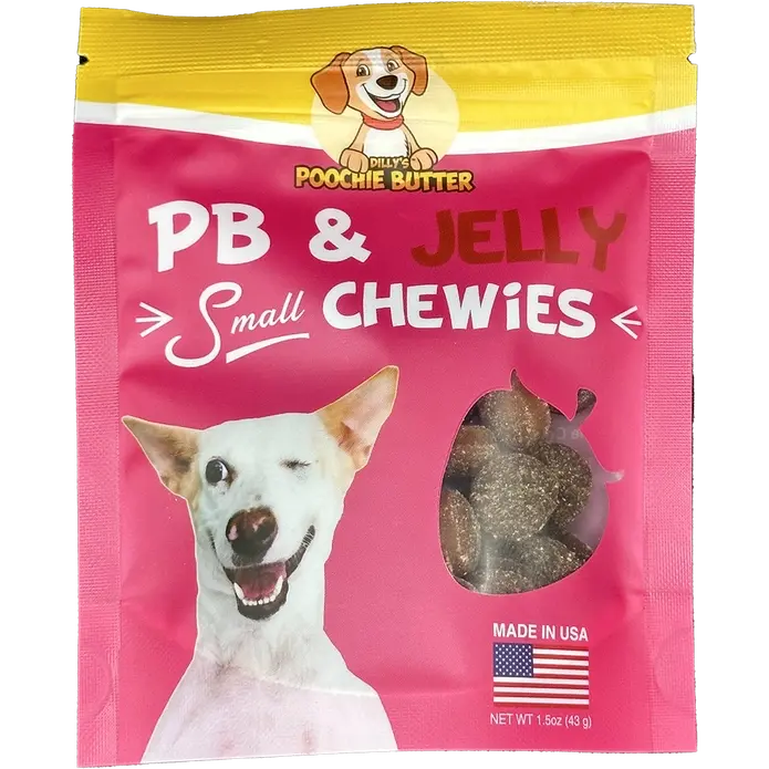 Poochie Butter Baked Dog Treat Soft Chewie Collection 1.5oz Poochie Butter