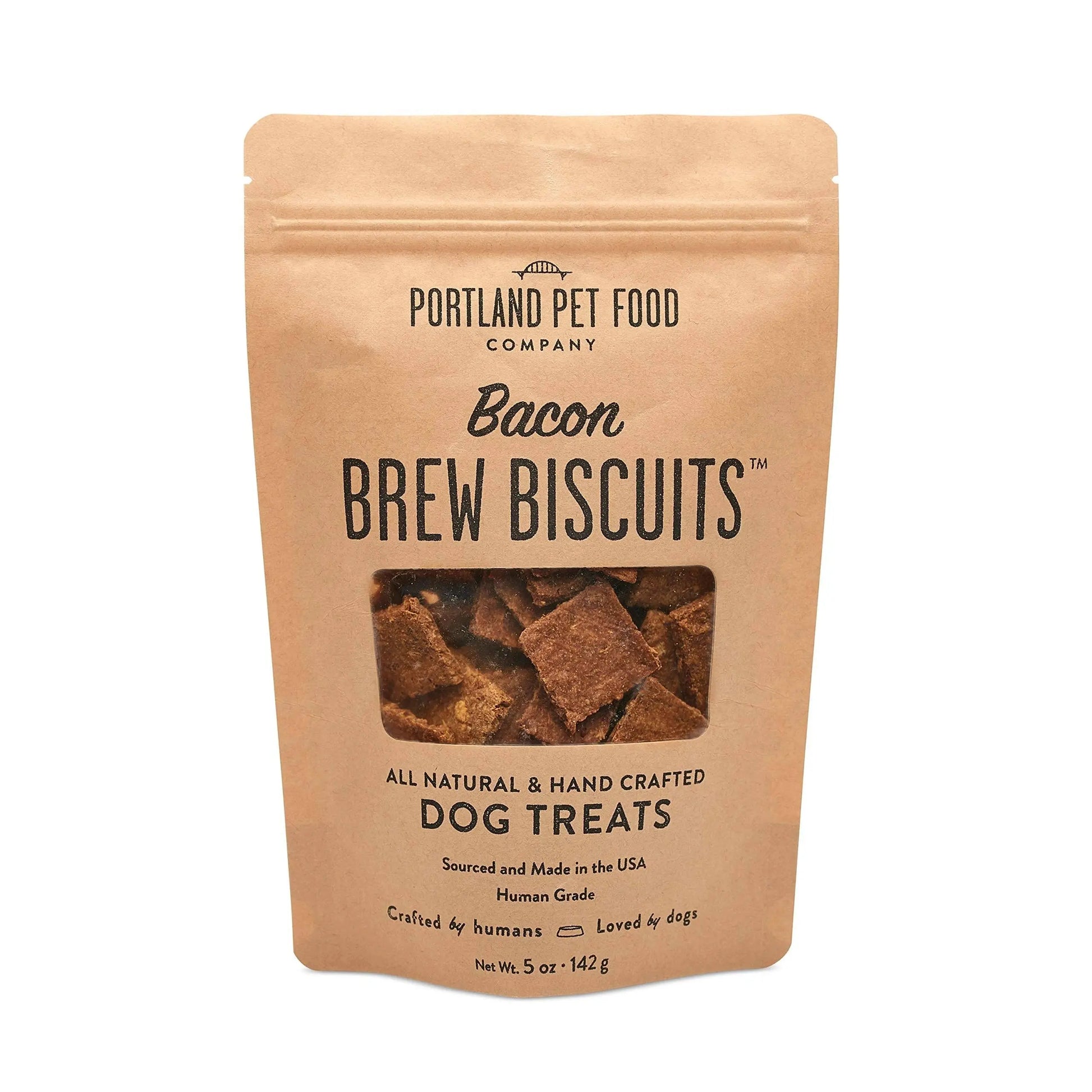 Portland Pet Food Company Bacon Brew Biscuits Dog Treats 5oz Portland Pet Food