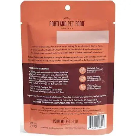 Portland Pet Food Company Luke’s Chicken N’ Pumpkin Cat Food Portland Pet Food