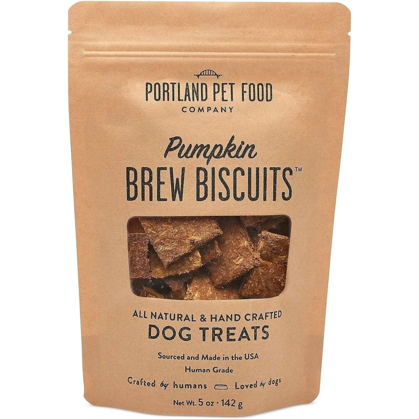 Portland Pet Food Company Pumpkin Brew Biscuits Dog Treats 5oz Portland Pet Food