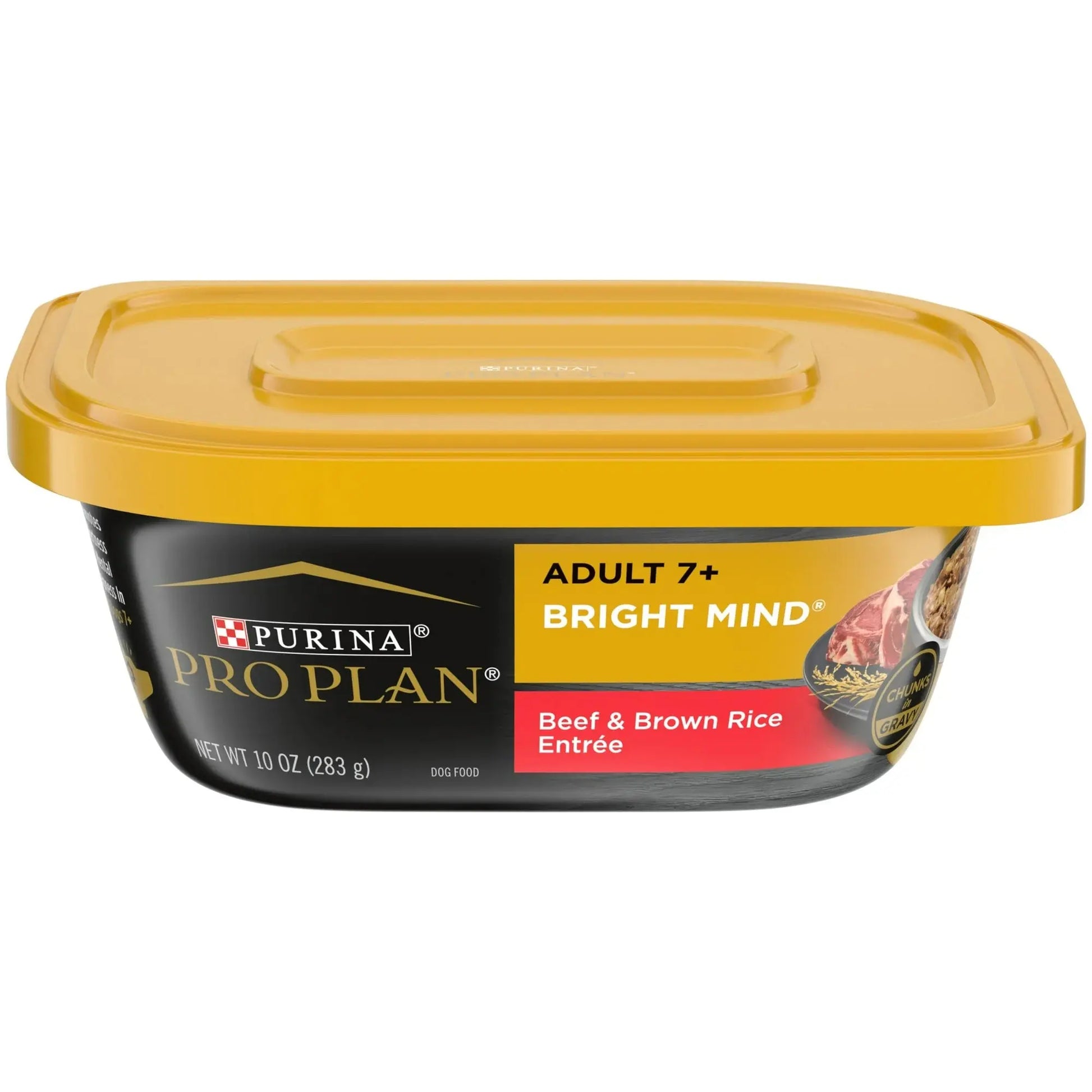 Pro Plan Bright Mind 7+ Beef & Brown Rice Entree Senior Wet Dog Food Purina Pro Plan