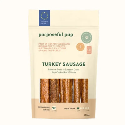 Purposeful Pup Treats Turkey Sausage Dog Treats 10 Pk Purposeful Pup Treats