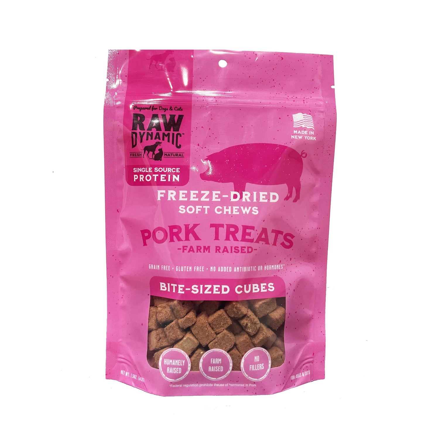 Raw Dynamic Freeze-Dried Dog Treats 1.5oz Raw Dynamic