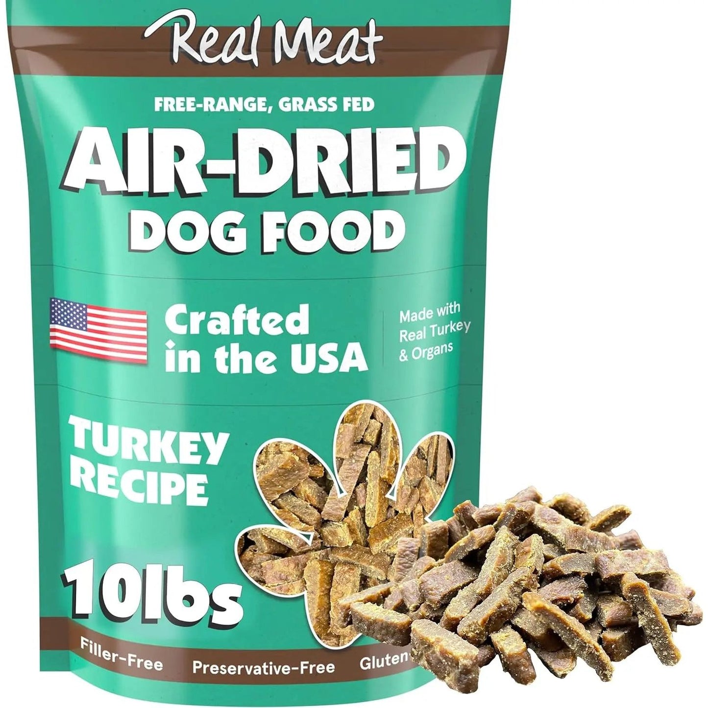 Real Meat Air Dried Cage-Free Turkey  Dog Food Real Meat®