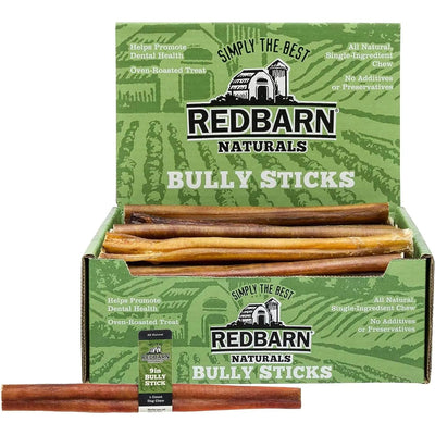 Redbarn 9" Bully Sticks for Dogs 9" (Pack of 50) Redbarn