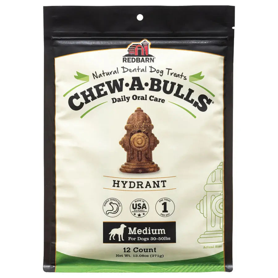 Redbarn Pet Products Chew-A-Bulls Hydrant Dog Treat Redbarn