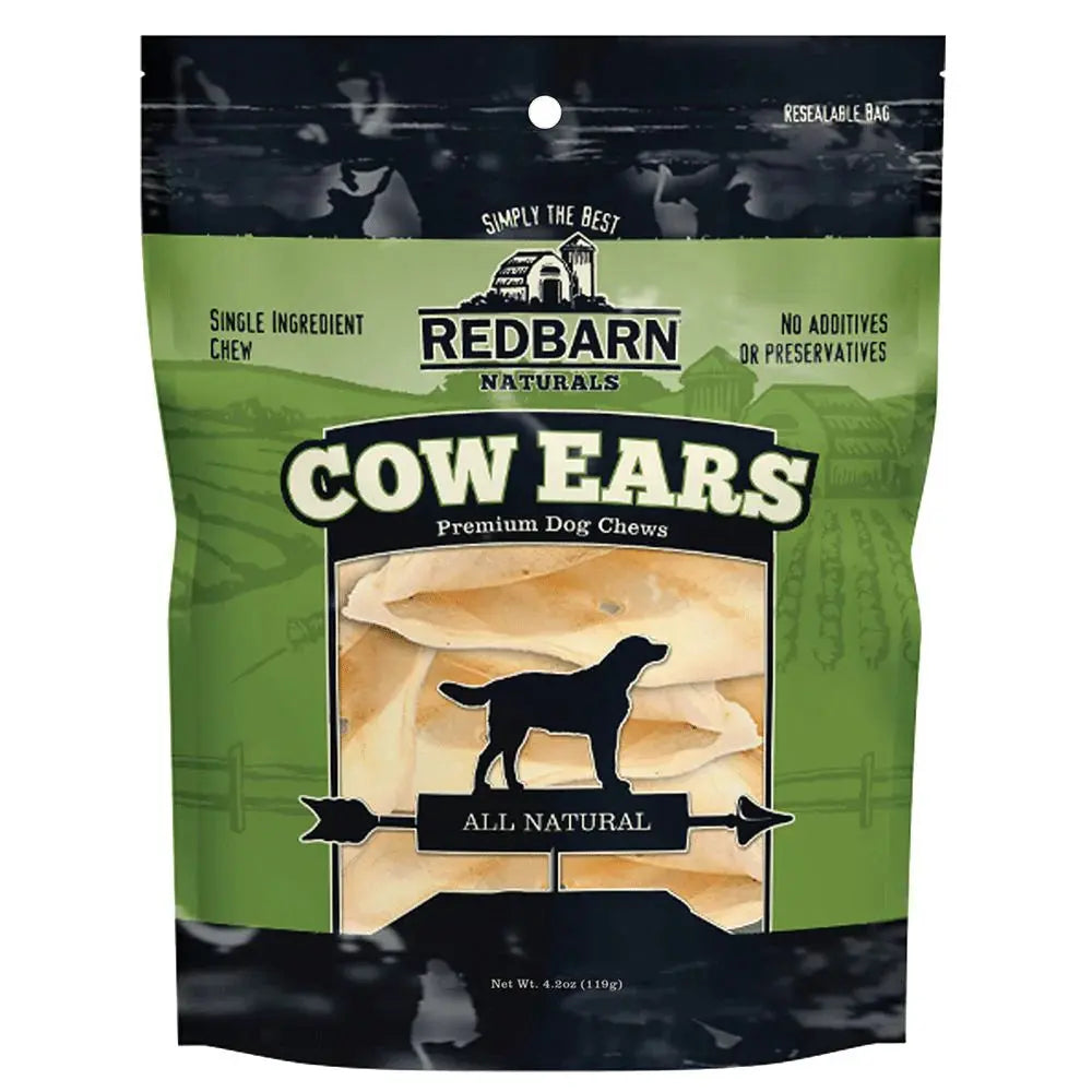 Redbarn Pet Products Cow Ear Chewy Dog Treat 10 Pack Redbarn