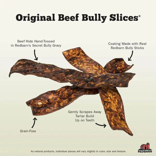 Redbarn Pet Products Natural Bully Slices Original Beef Flavor Dog Treat Bulk, 6 lb Redbarn