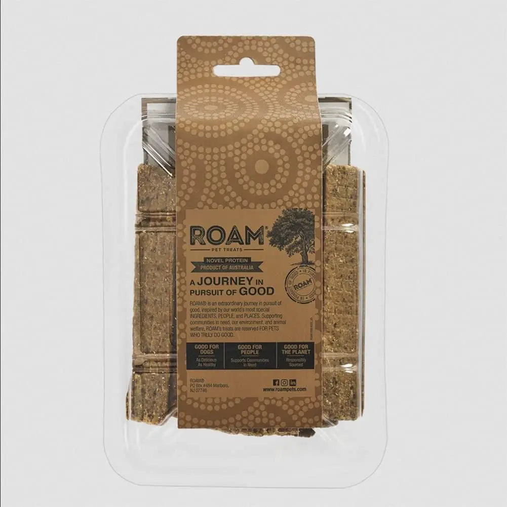 Roam Pet Treats Croc Jerky Wetlands Crocodile Treat for Dogs Roam