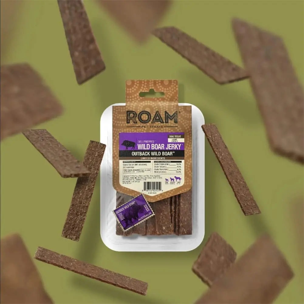 Roam Pets Wild Boar Jerky for Dogs Roam