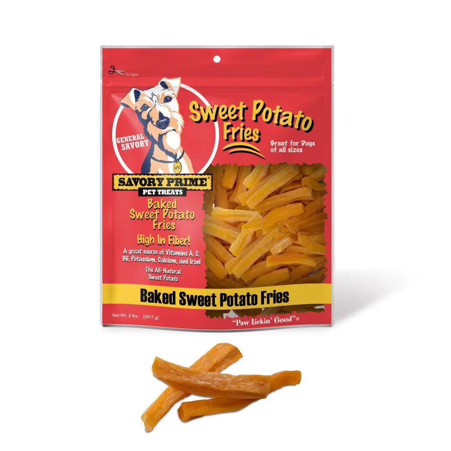 Savory Prime Baked Sweet Potato Fries Dog Treat Savory Prime