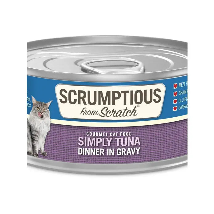 Scrumptious From Scratch Tuna Dinner in Gravy Wet Cat Food 12/2.8oz Scrumptious From Scratch