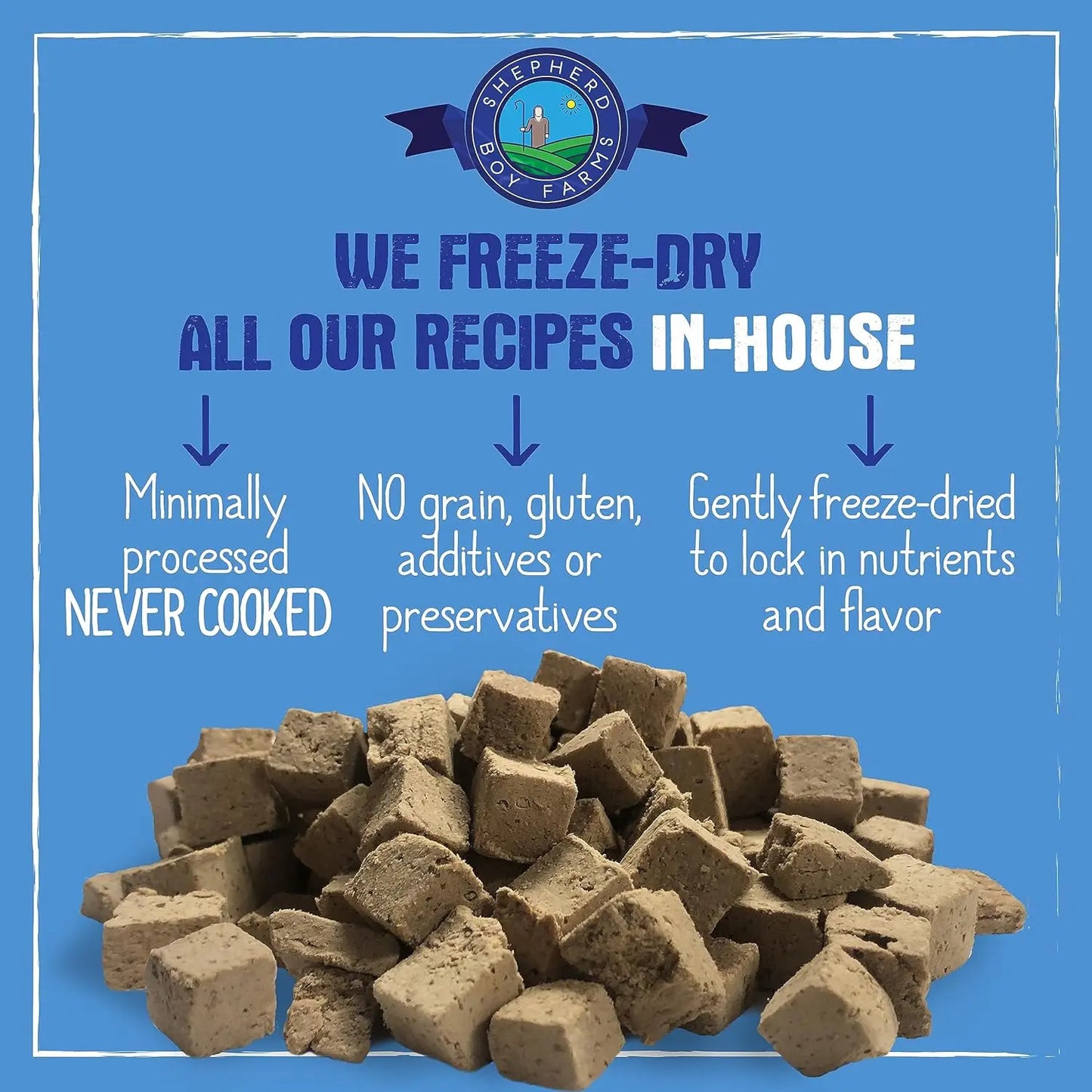 Shepherd Boy Farms Freeze Dried Beef Recipe Dog Food 14 oz Shepherd Boy Farms