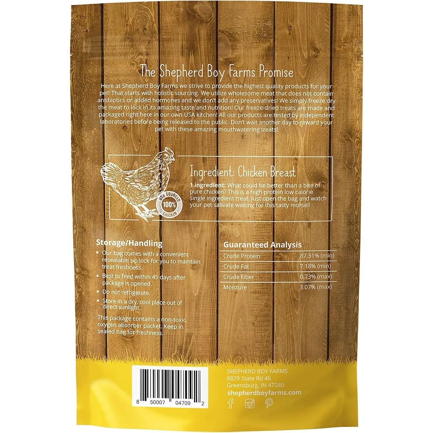 Shepherd Boy Farms Freeze Dried Chicken Breast Dog Treats Shepherd Boy Farms