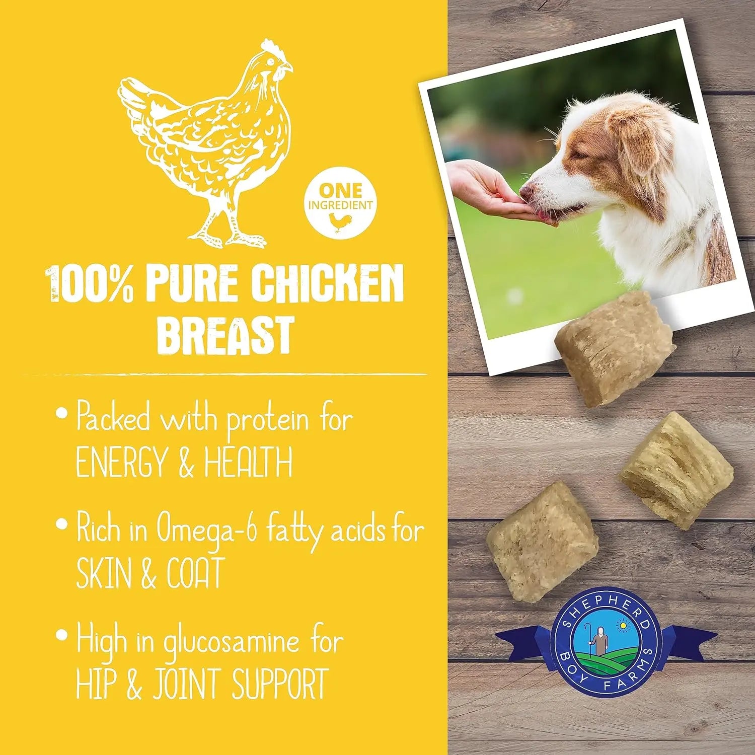 Shepherd Boy Farms Freeze Dried Chicken Breast Dog Treats Shepherd Boy Farms