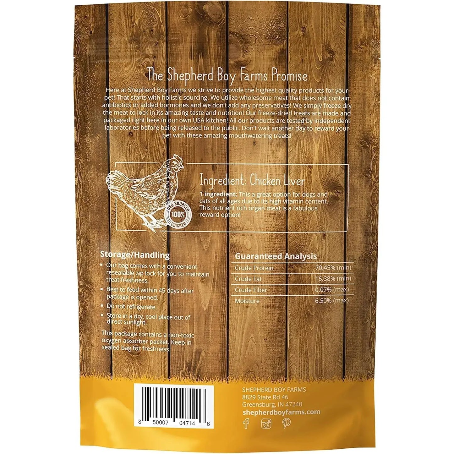 Shepherd Boy Farms Freeze Dried Chicken Liver Dog Treats Shepherd Boy Farms